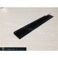 Aluminio Radius Tile Trim en color negro anodizado